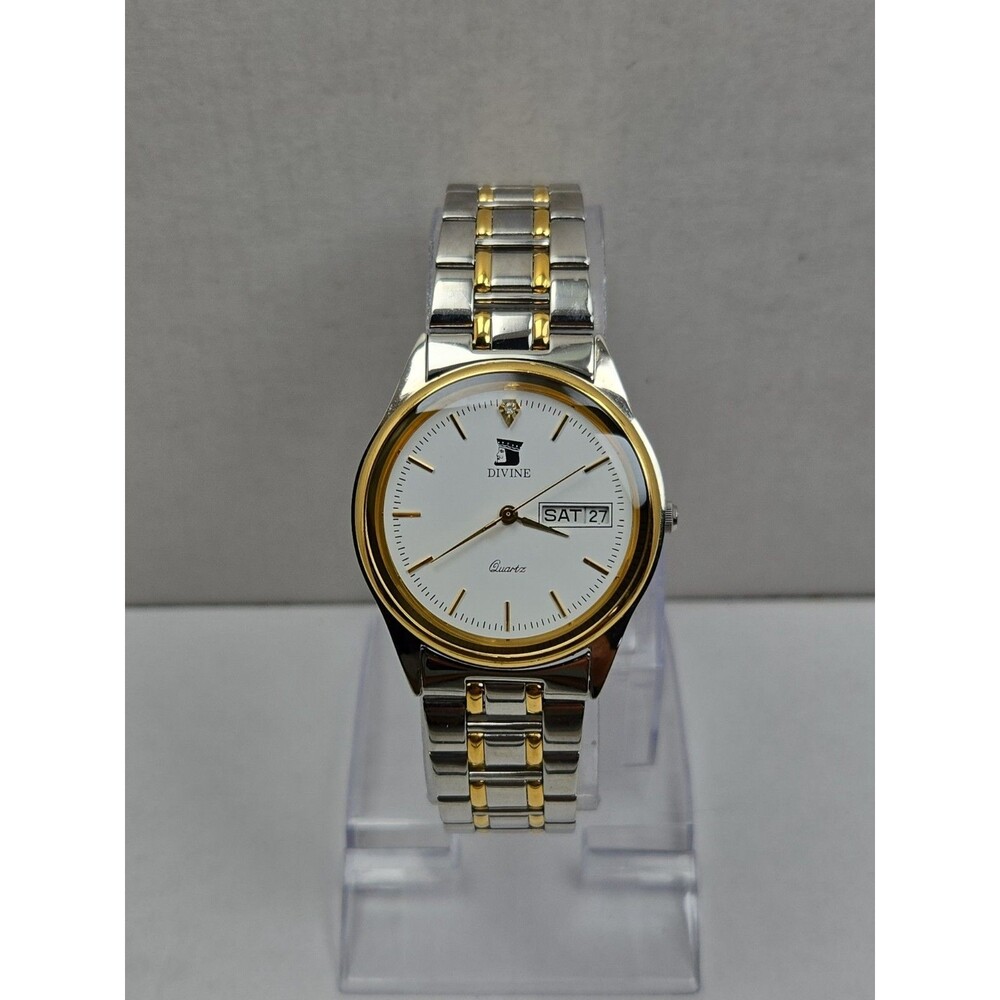 Divine Beijing Spacecrafts 1958 1998 Quartz Day Date Watch Two Toned New Battery